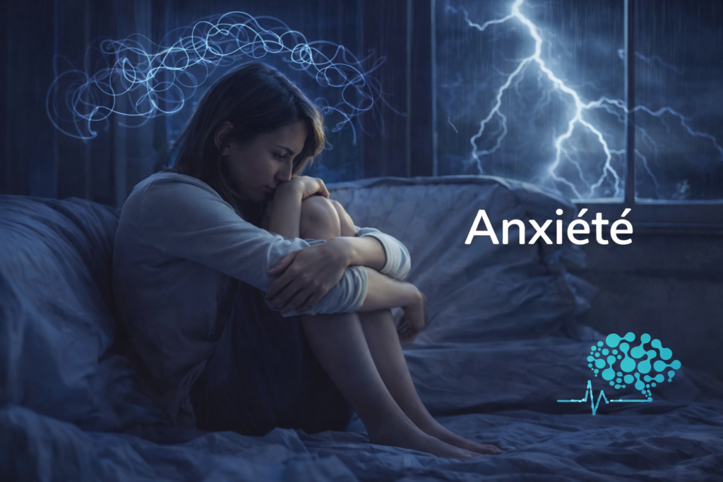 personne ressentant de l’anxiété et du stress – psychologue en ligne au Maroc - PSYHBCENTER